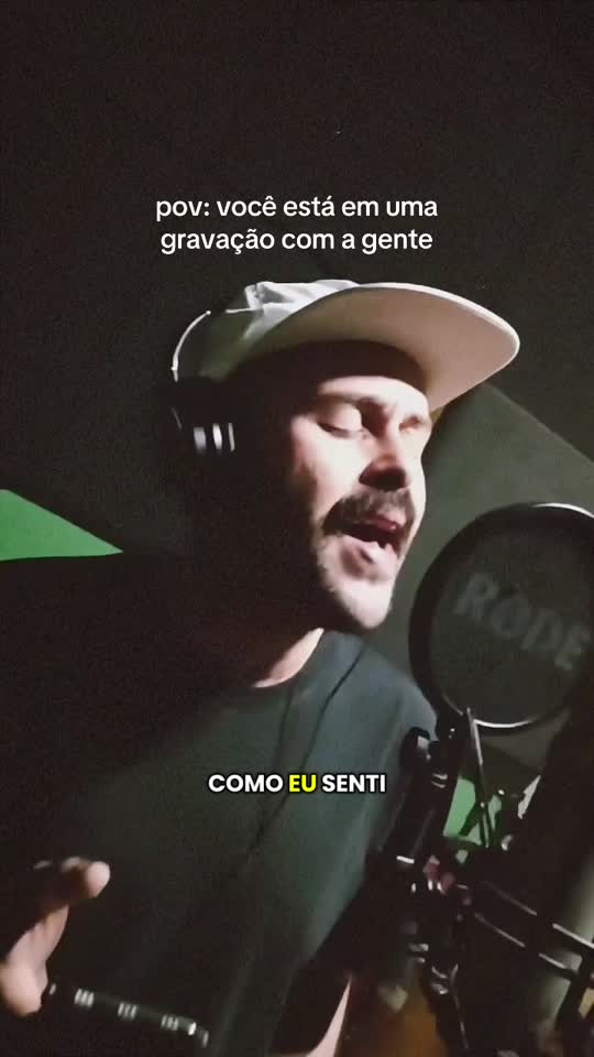 um dia de gravação com a gente